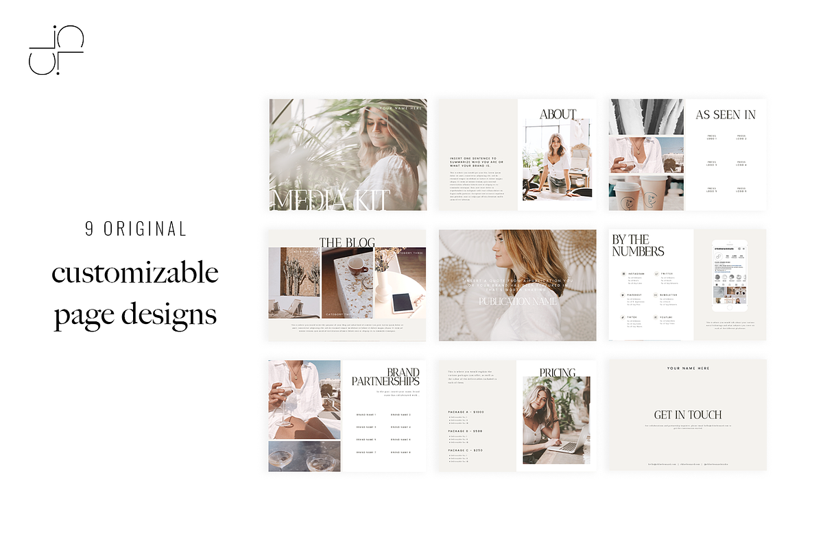 Media Kit Template for Canva, a Templates & Theme by Chloe Leonard Studio (Photo 3 of 3)