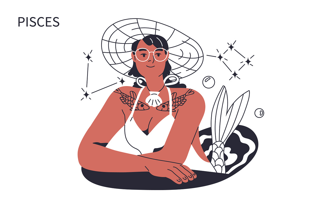 Zodiac signs women, astrology set, a Person Illustration by Good Studio (Photo 13 of 16)