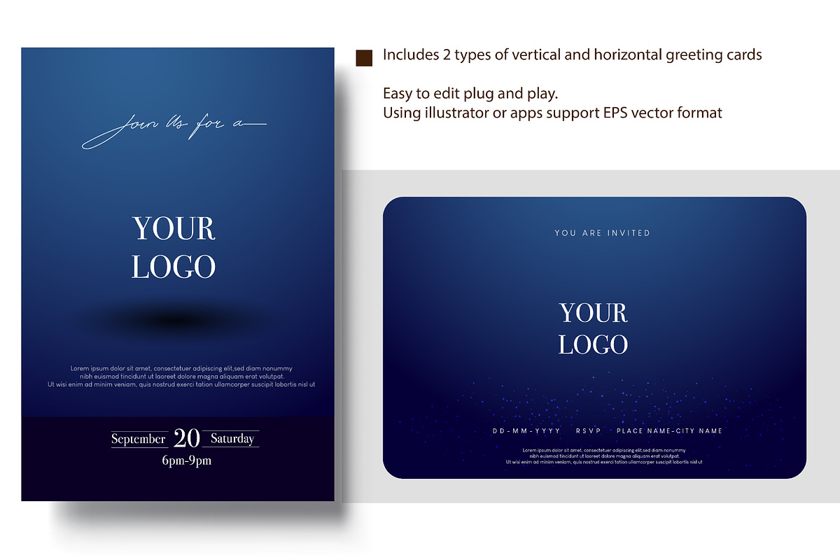 Anniversary logo and greeting card, a Design Template by OtpirusGraphic (Photo 5 of 5)