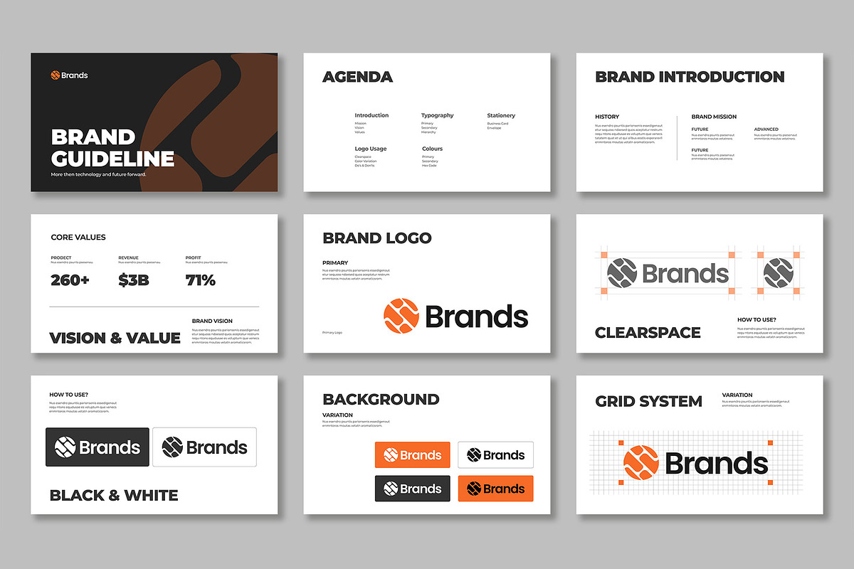 Brand Guidelines Presentation, a Presentation Template by Mighty-Slide (Photo 2 of 5)