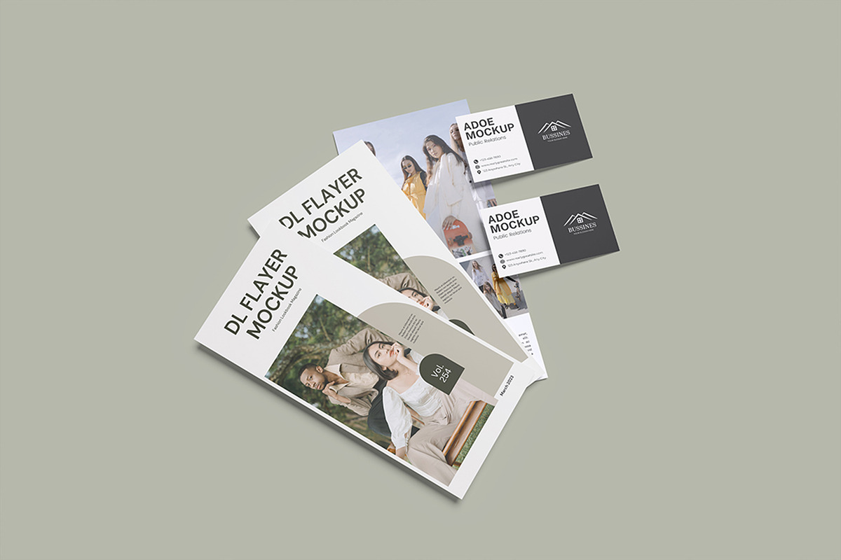 Dl Brochure Mockup, an Advertising Mockup by Afif_studio (Photo 3 of 5)