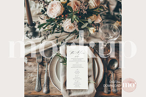 Menu Mockup Bundle