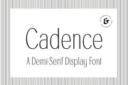 Cadence Demi-Serif Display Font, a Serif Font by Type and Graphics Studio (Thumbnail 1 of 28)