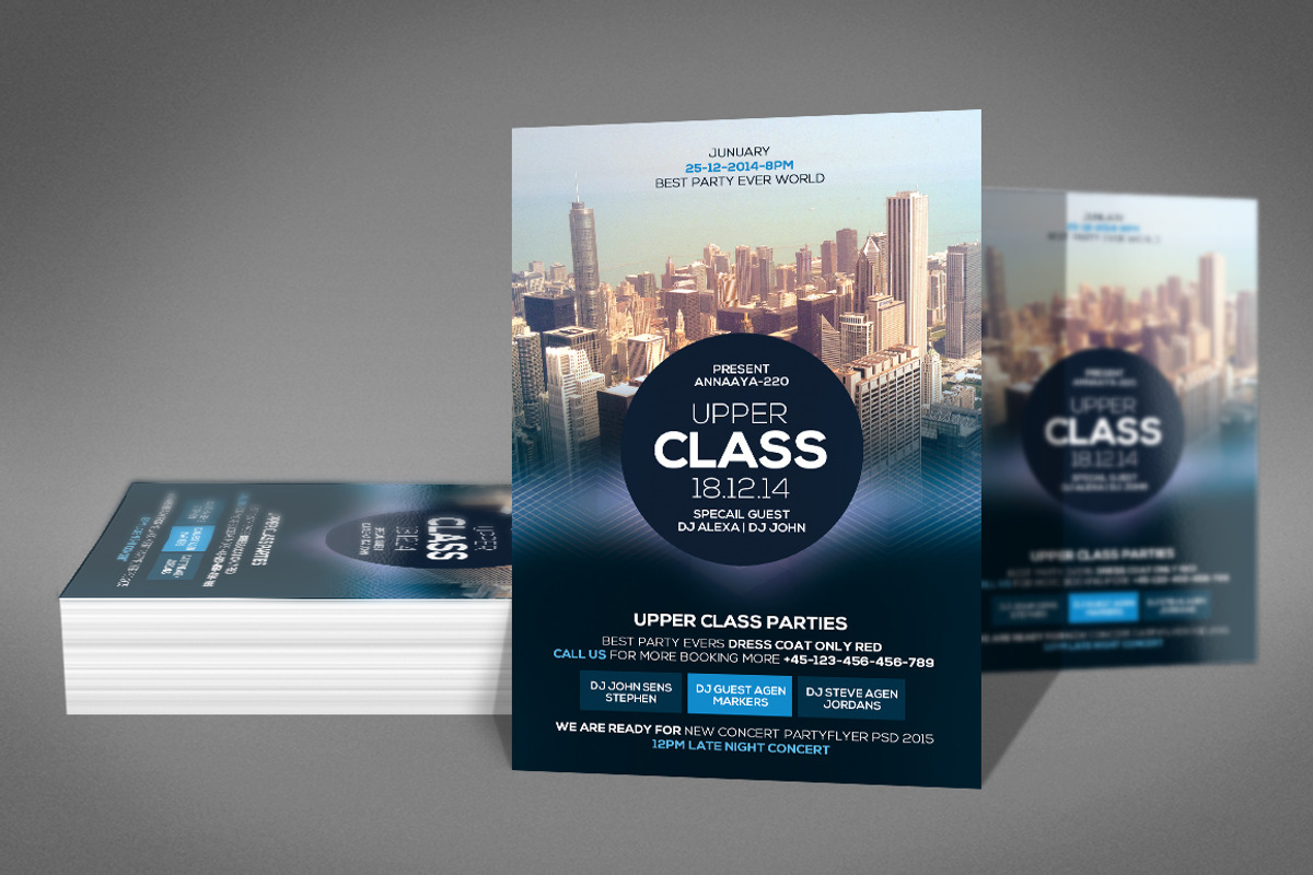 Upper Class Party Flyer, a Flyer Template by Graphic Templates (Photo 2 of 4)