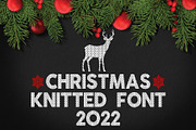 Christmas Knitted Font, a Symbol Font by Artolus (Thumbnail 1 of 6)