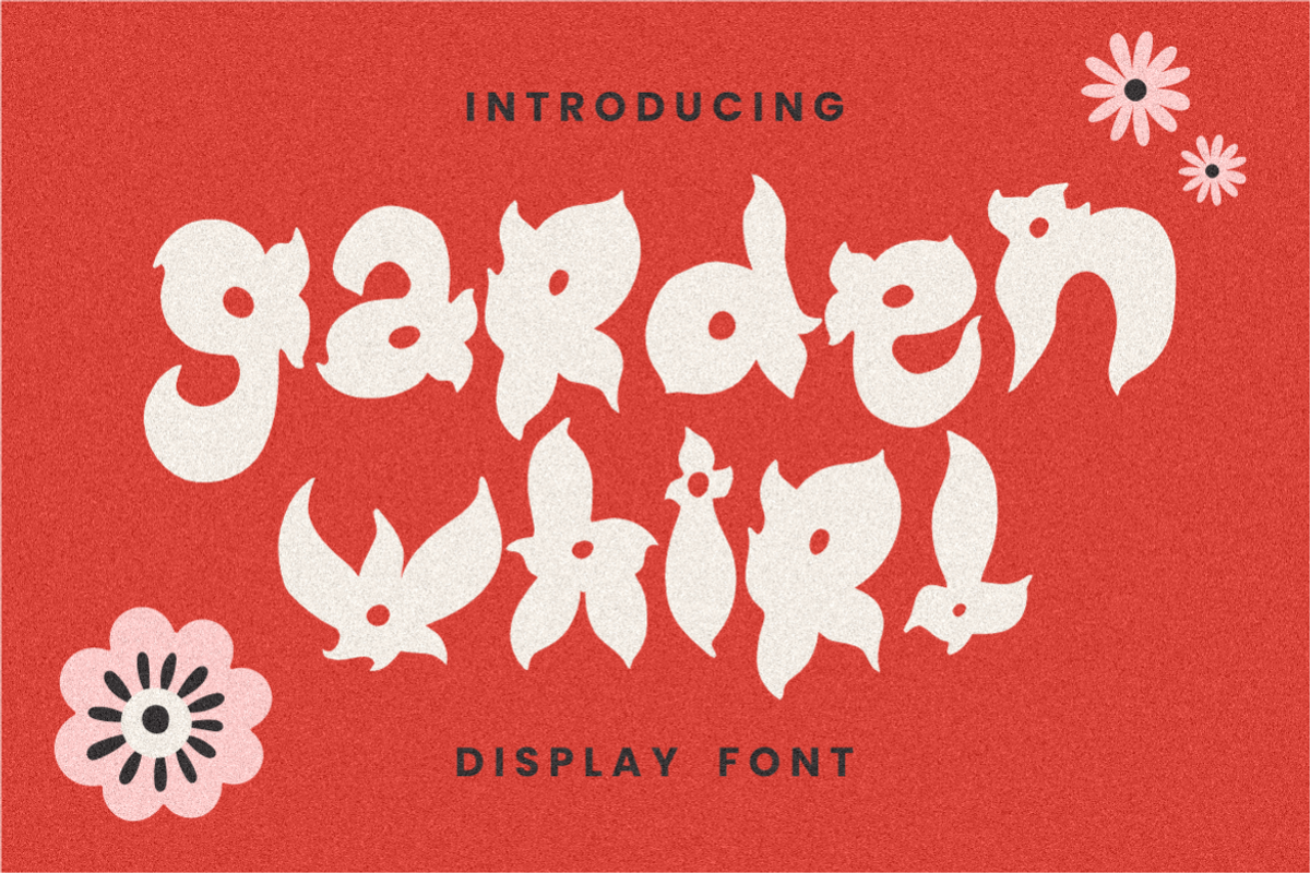 Garden Whirl - Display Font, a Font by PutraCetol Studio (Photo 1 of 5)