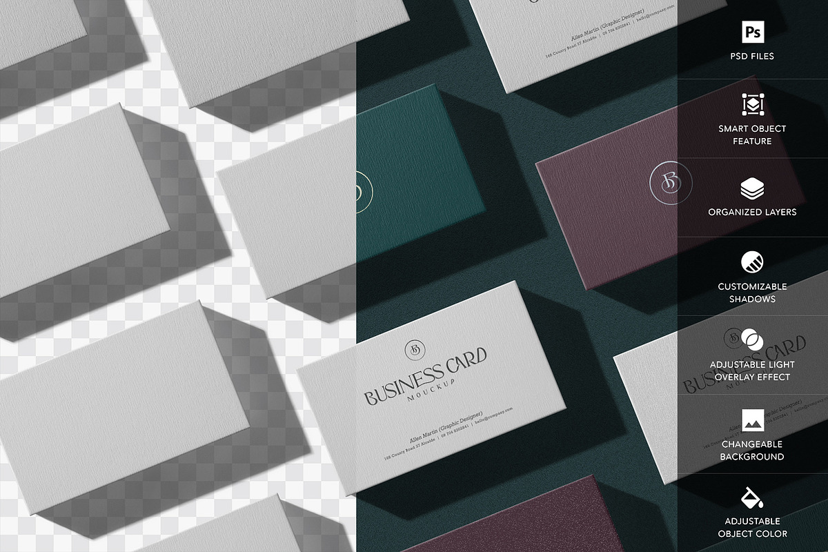 Business Card Mockup, a Product Mockup by GfxFoundry (Photo 2 of 5)