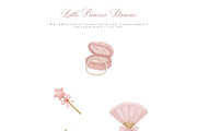 Watercolor Little Princess Clipart, an Illustration by Pati Paints (Thumbnail 5 of 12)