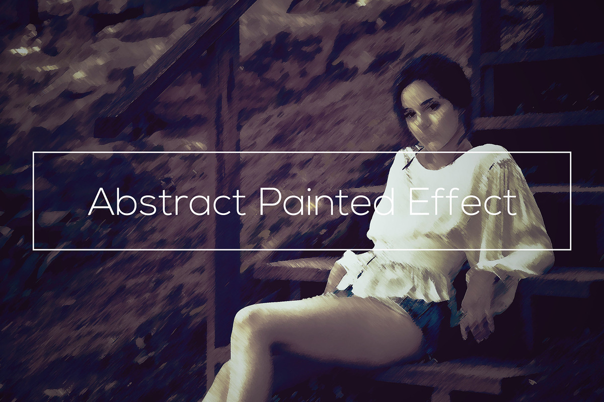 Abstract Painted Effect
