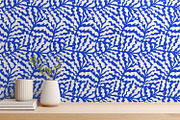 Blue Wavy Summer Leaves, a Wallpaper Graphic by MalyskaStudio (Thumbnail 5 of 6)