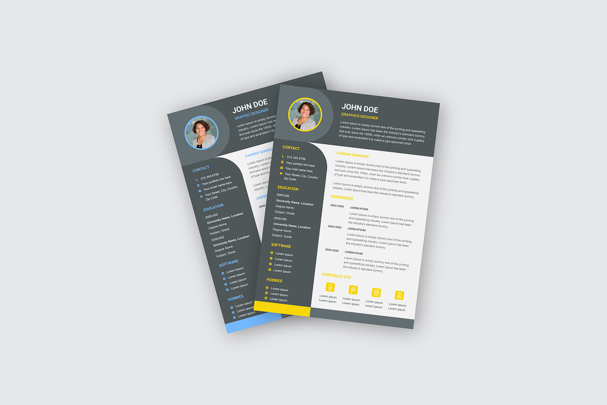 Unique Modern Resume Template, a Resume Template by Annudesign (Photo 4 of 5)