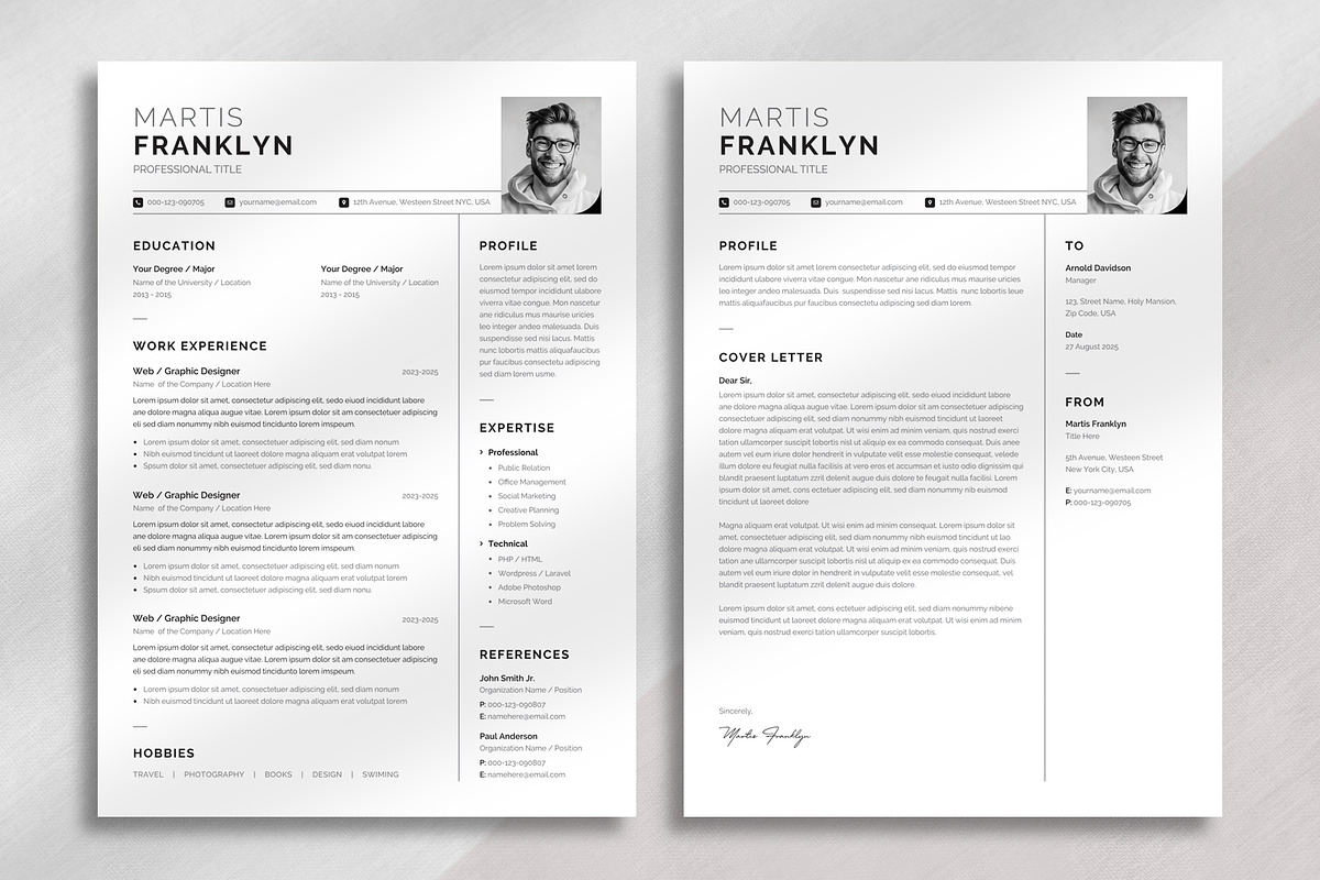 Resume/CV, a Resume Template by OrcShape (Photo 2 of 6)