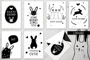 Black And White Easter Set