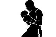 Boxing Fighter Silhouette Bundle, an Illustration by Designs_River (Thumbnail 21 of 31)