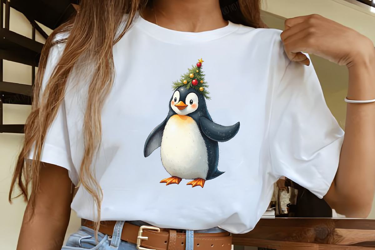 Funny Christmas Penguin Clipart, an Illustration by CrexoraLab (Photo 4 of 5)