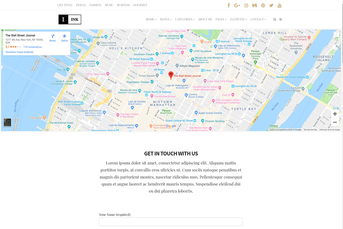 Ink Minimalist Blog WordPress Theme, a WordPress Template by Visualmodo (Photo 18 of 20)