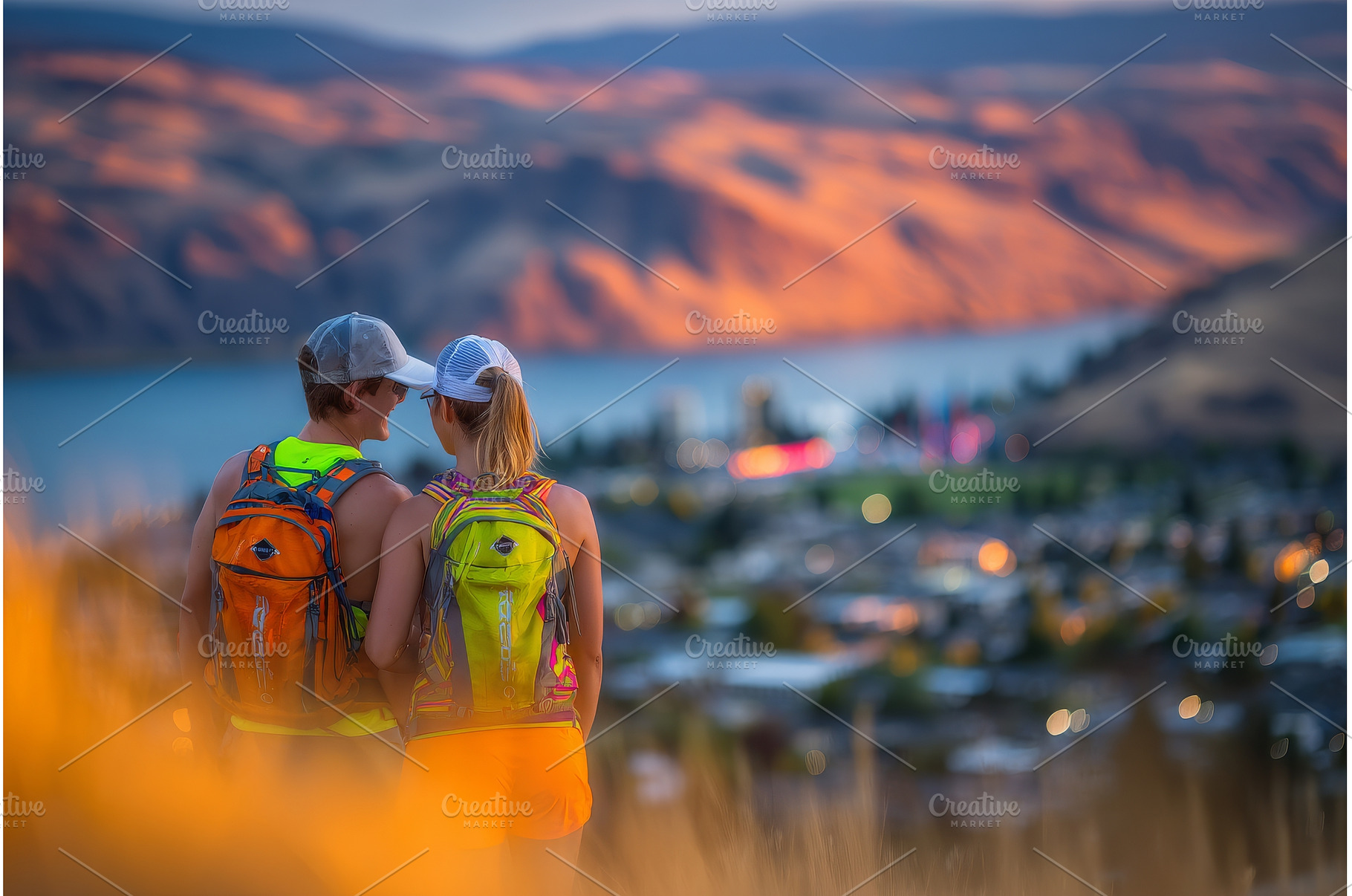 A couple is seen hugging from behind, a Person Photo by ZinetroN