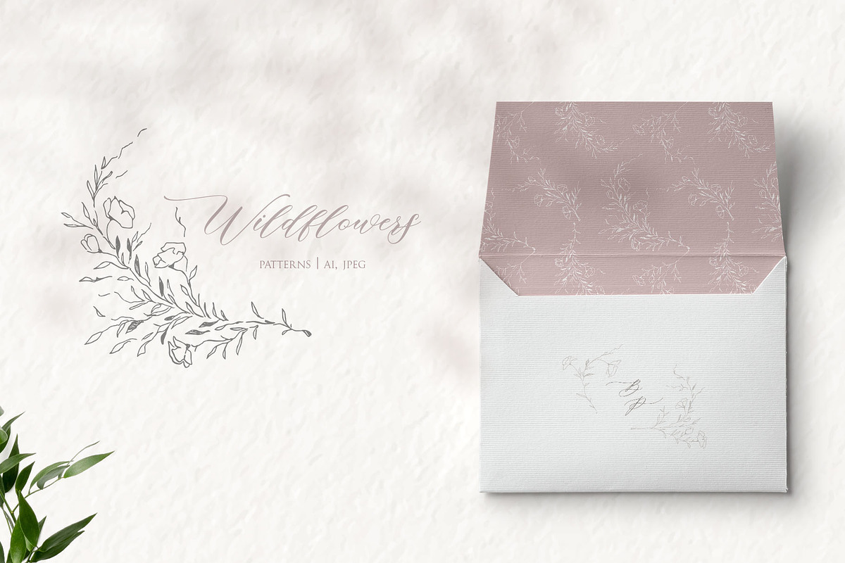Wildflowers wreath, floral wedding, an Illustration by Summer Nightingale Art (Photo 5 of 6)