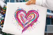 Colorful Brushstroke Valentines Png, an Illustration by SinaCreation (Thumbnail 10 of 11)