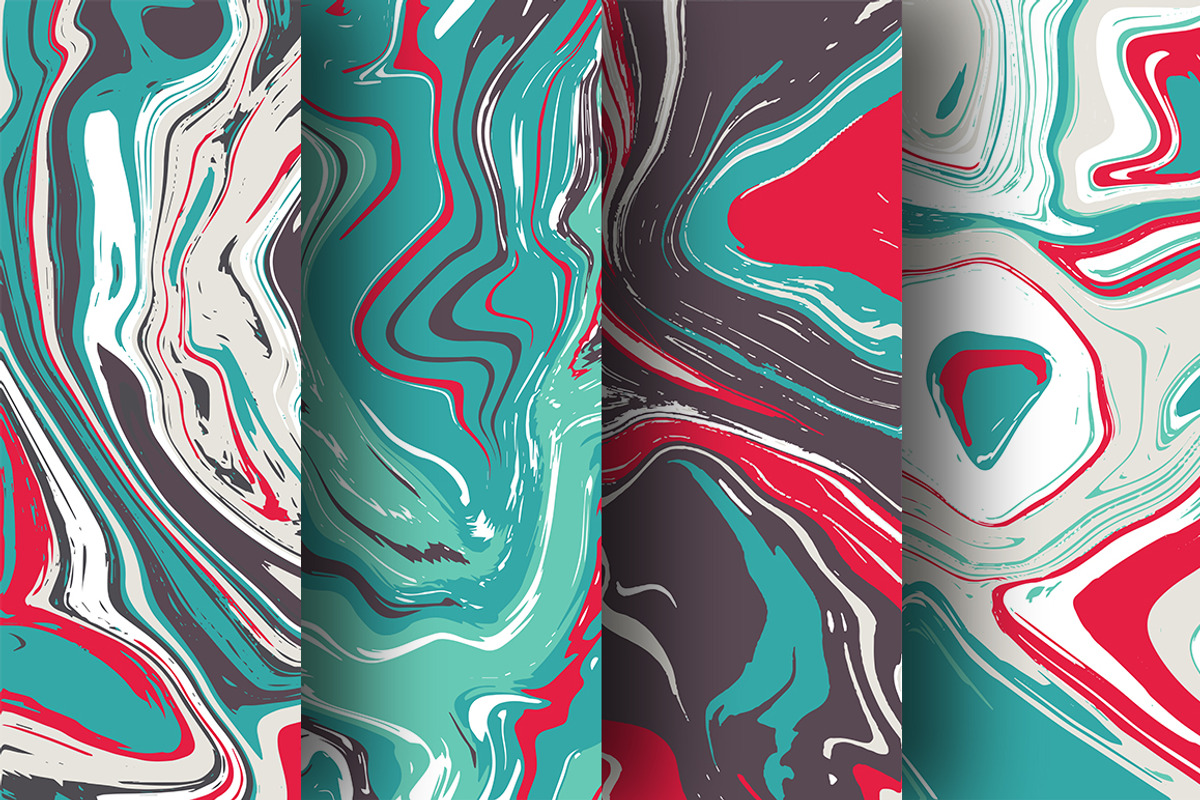 Vector Vivid Marble Patterns, a Pattern Graphic by Iryna Denysova (Photo 2 of 9)