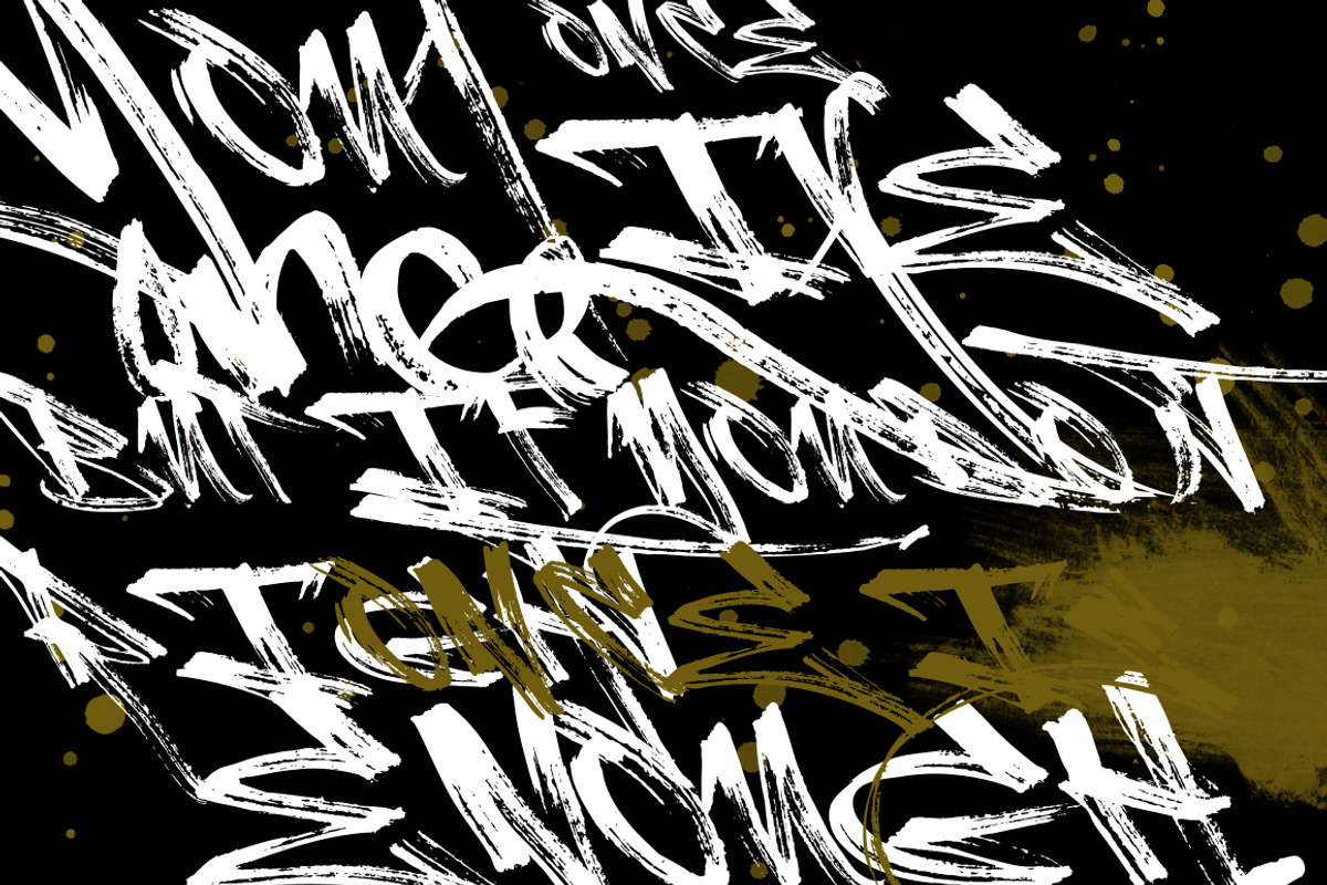 Burnts Marker (Tagging Style)-50%off, a Font by Fortunes Co (Photo 10 of 11)