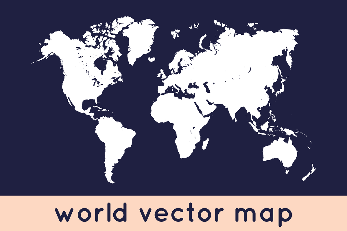 World Vector Map, an Object Graphic by KULISTOV