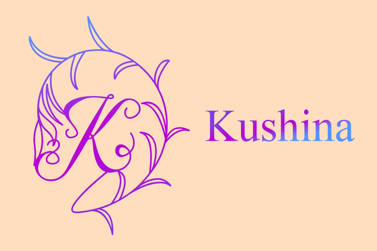 Kushina Monogram Font Logo, a Symbol Font by MC Creative (Photo 1 of 8)