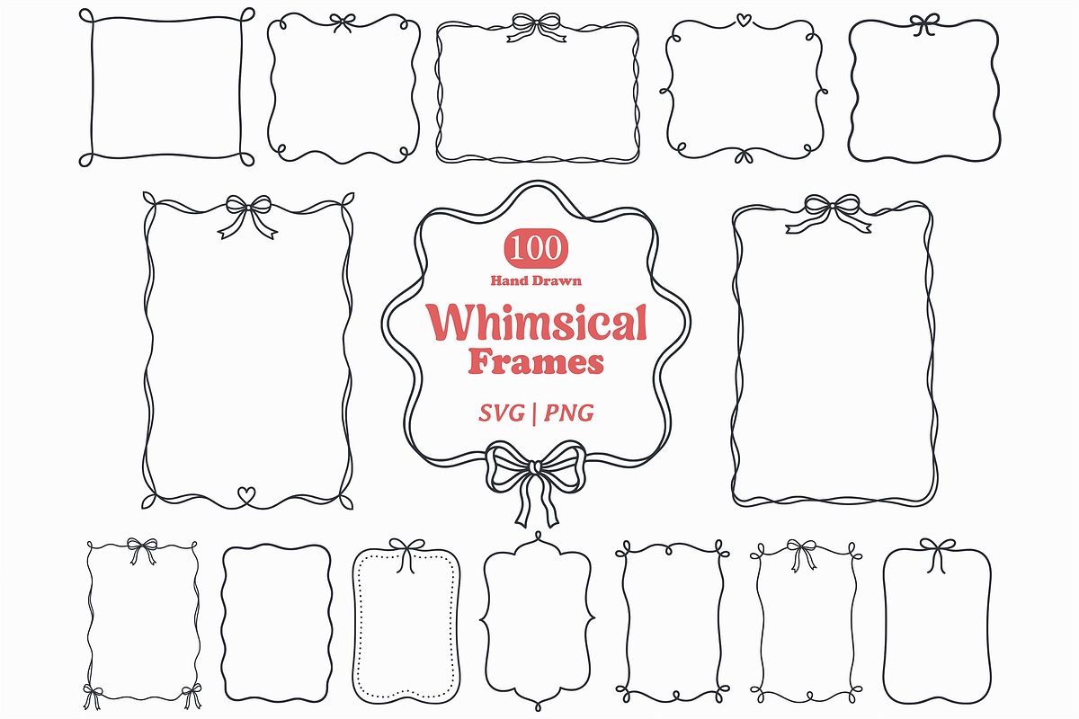 Whimsical Hand Drawn Frame, a Decorative Illustration by Kusumaillustration (Photo 1 of 10)