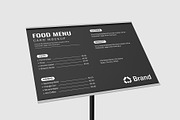 Modern Menu Card Mockup, a Product Mockup by graphypix (Thumbnail 3 of 4)