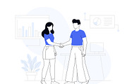 Minimalist Corporate Illustrations, an Illustration by SaurabhSharma (Thumbnail 4 of 11)