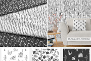Forest foliage pattern collection, a Pattern Graphic by Cozy pattern shop (Thumbnail 3 of 9)