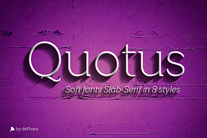 Quotus Slab Bracketed -8 Fonts-