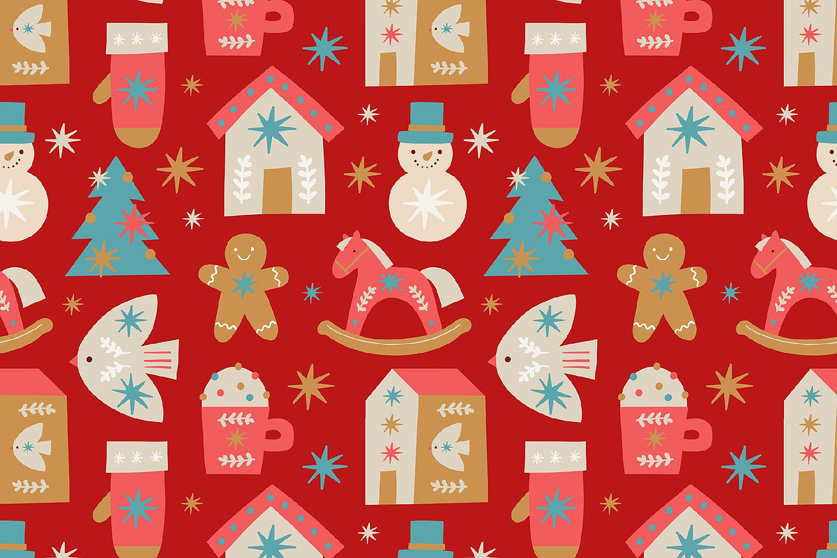 Merry Christmas Clipart, a Decorative Illustration by Barkova Nadya (Photo 5 of 9)