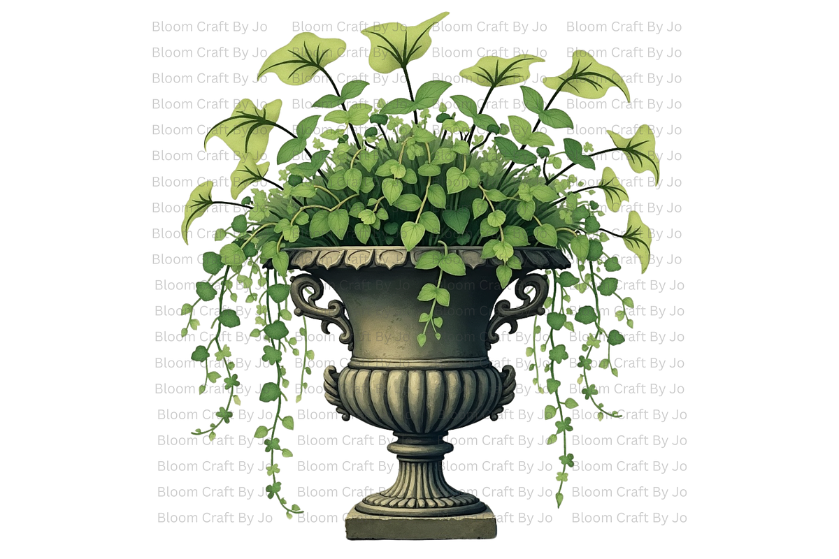 Potted Gothic Plants, a Decorative Illustration by Bloom Craft Creations (Photo 6 of 12)