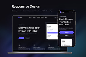 Orbiz - SaaS Website Template