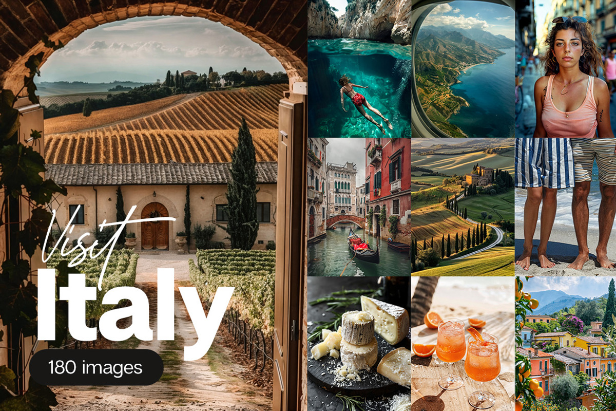 180 images of Italy, a Holiday Photo by Handmadefont (Photo 1 of 20)