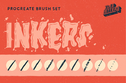 Inkers Procreate Brush Set, a Brush Add-On by Idle Letters