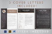 Chalk Resume Cover Letter Bundle, a Resume Template by SkyvaraSupply (Thumbnail 1 of 2)