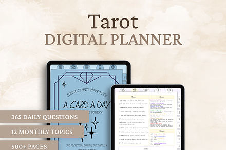 Goodnotes Tarot Digital Planner, a Templates & Theme by Digital_Mind