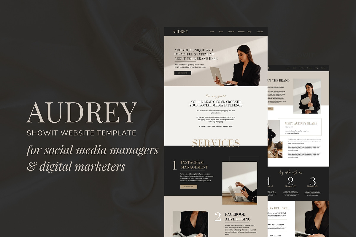 AUDREY | Luxury Showit Website, an App Template by Styled Web Shop (Photo 7 of 22)