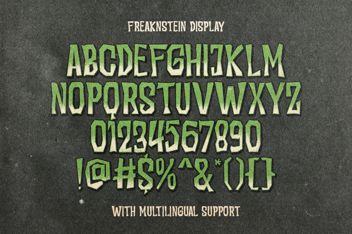 Freaknstein Horror Font Duo, a Sans Serif Font by Rillatype (Photo 8 of 9)