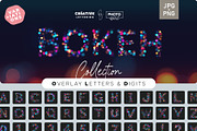Colorful Bokeh Letters Overlays, a Symbol Font by PhotoSpirit (Thumbnail 1 of 8)