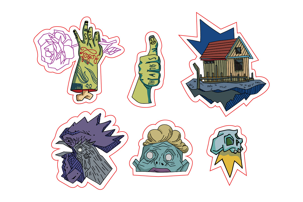 Awful stickers, an Illustration by Volkan Aydemir (Photo 6 of 7)