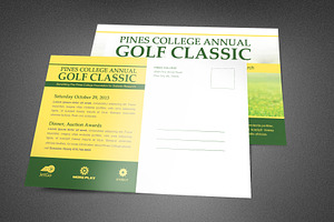 Golf Classic Postcard Template