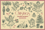 Hand-drawn Christmas illustrations, an Object Graphic by MarinaVorontsova (Thumbnail 1 of 9)