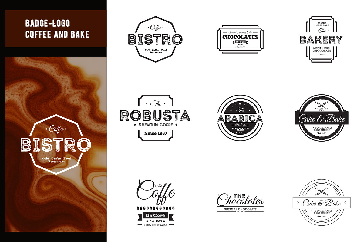 Badge-Logo Coffee and Bake, a Branding & Logo Template by mesuka