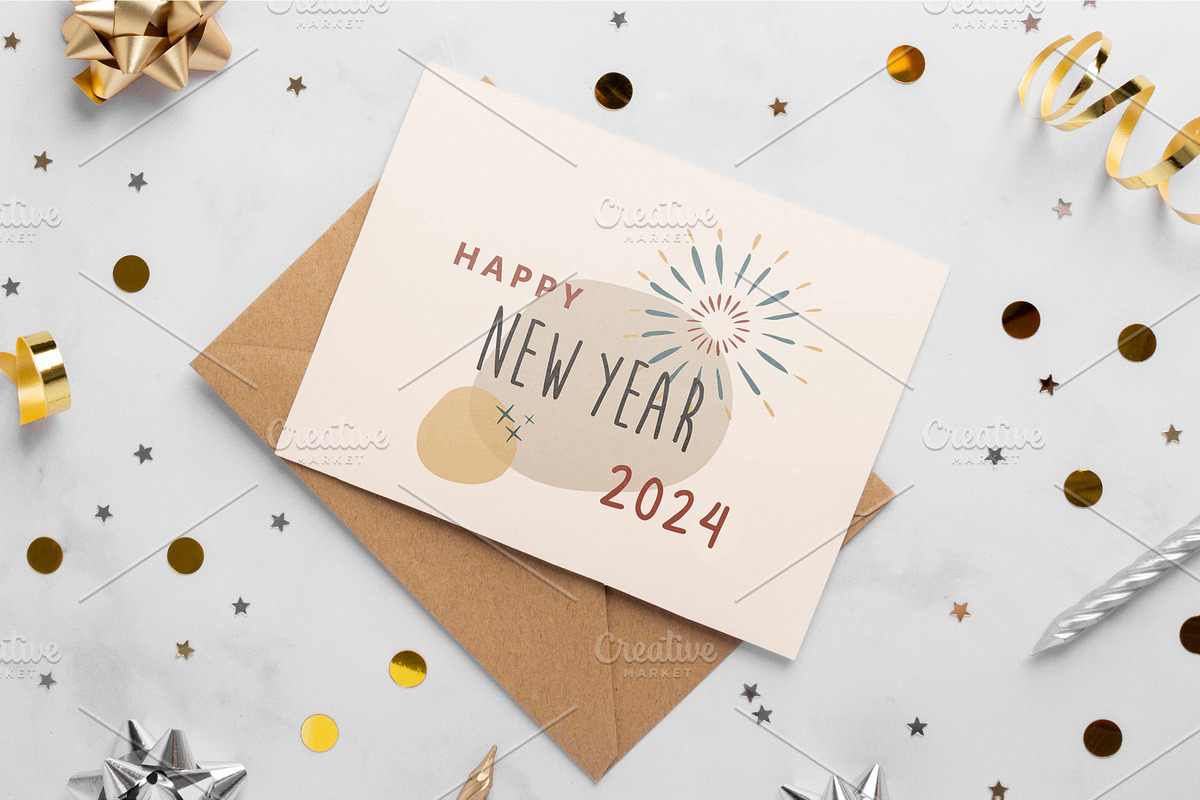 New Year's Eve Party Abstract, a Decorative Illustration by Hanazumi (Photo 12 of 12)