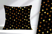 Gold Stars on Black Seamless Repeat, a Pattern Graphic by Sharon Schwalbe (Thumbnail 3 of 5)