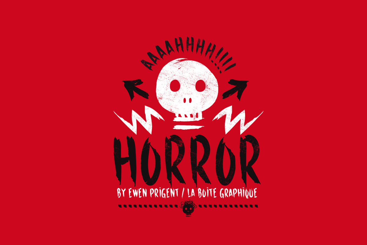 Horror, a Handwritten Font by La Boite Graphique (Photo 1 of 5)