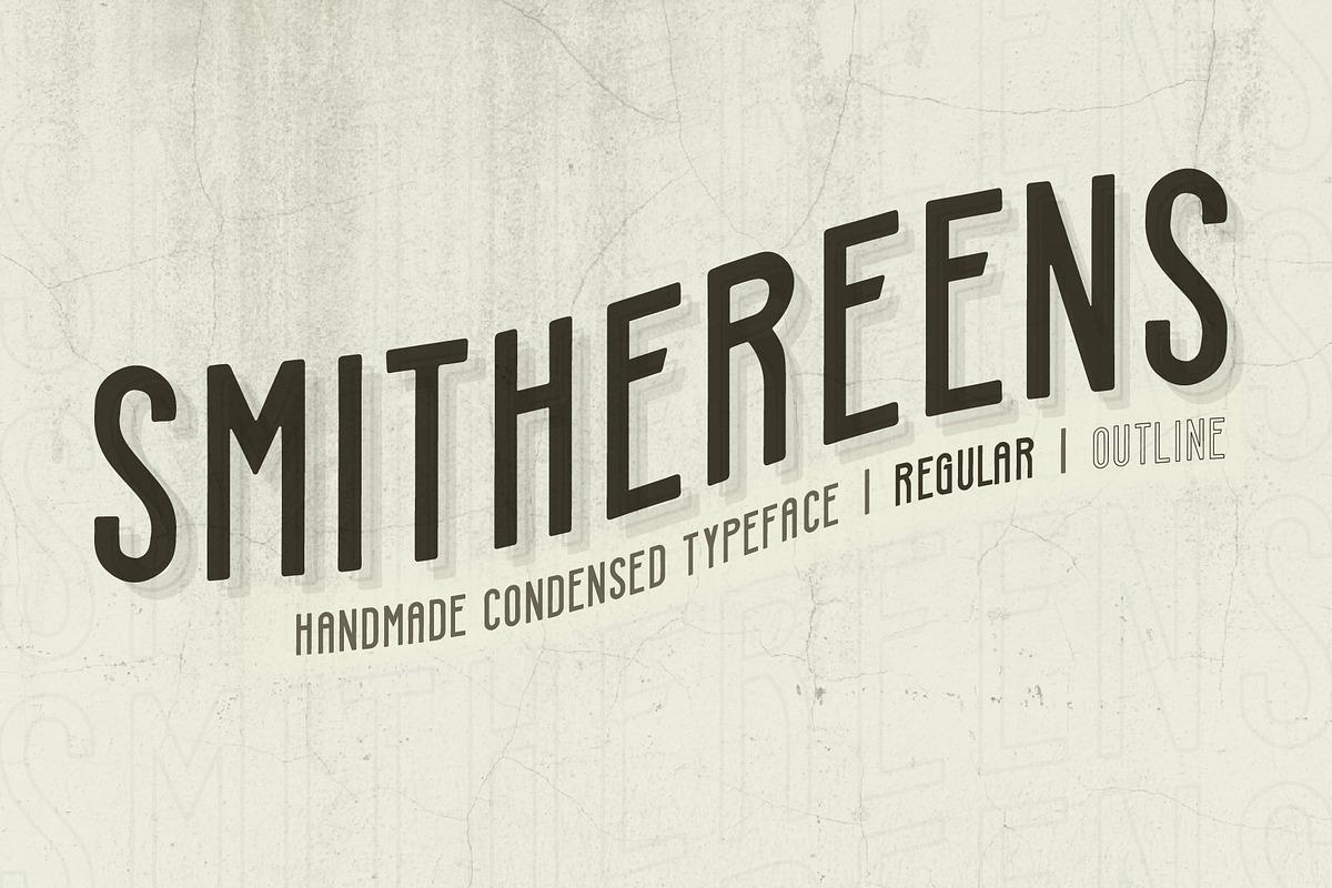 Smithereens, a Sans Serif Font by JoshuaRed Design (Photo 1 of 9)